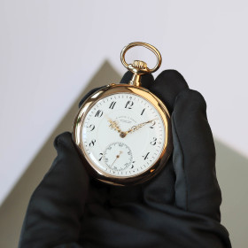 A. Lange & Söhne Lepine Taschenuhr Gelbgold ALS